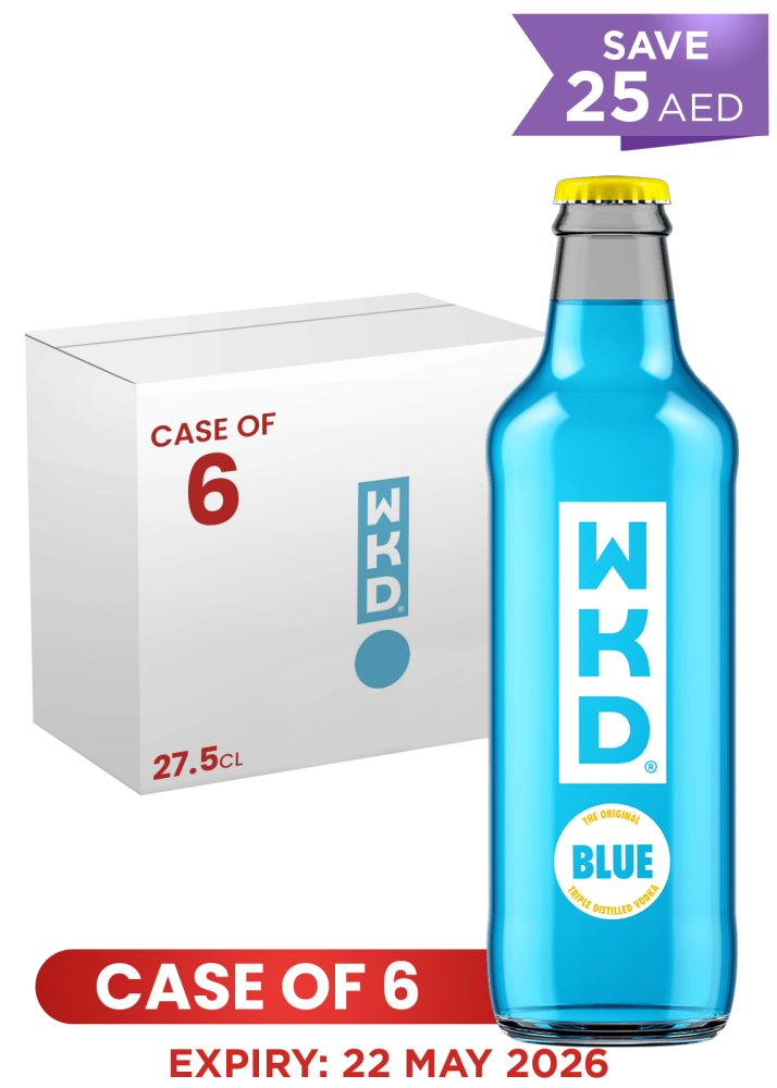 WKD VODKA BLUE BOTTLE 27.5 CL X 6 Promo